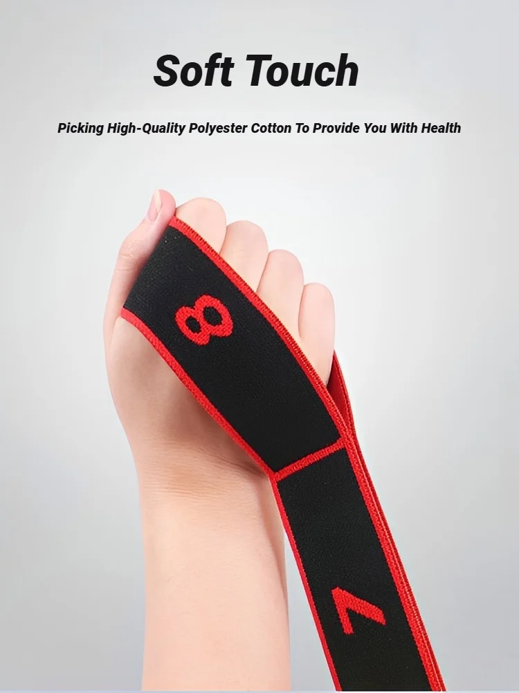 8 Section Style Dance Resistance Band Yoga Stretching Pilates Fitness Digital Elasticity Elastic Stretch Training Tension Belt S73307d9f0a734c67b5ecc5191bc42d0dH