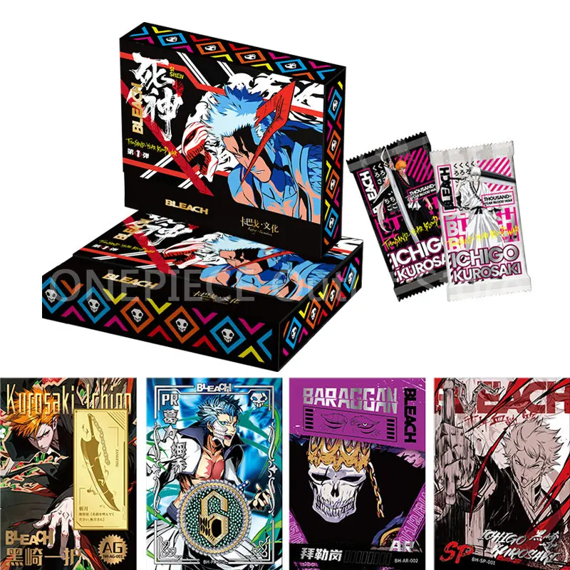 

New Bleach Collection Cards Booster Box Thousand-Year Blood War Anime Characters Limited Rare Pure Gold Cards Hobby Collectible