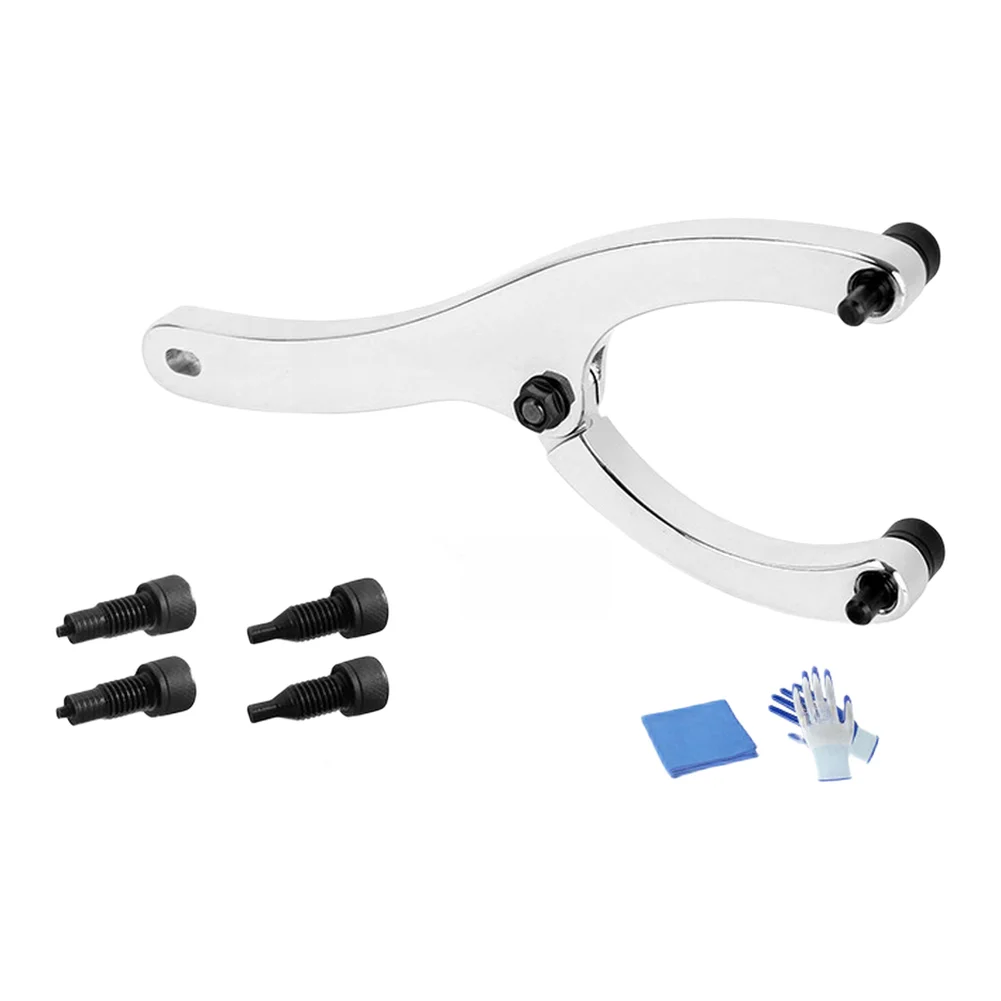 Oil Seal Wrench Set 7pcs for For excavator Arm Cylinder For piston Repair Tool with Adjustable Dual Hook up to 230mm