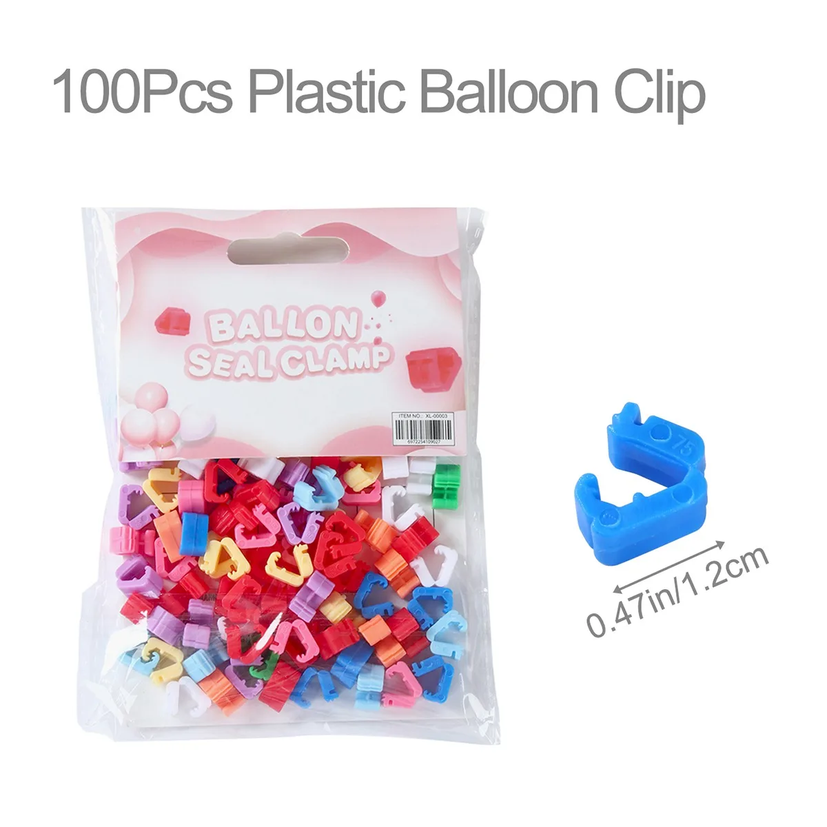 100pcs Plastic Balloon sealing clip Balloon Decoration Accessories For Home Birthday Party Decoration Baby Shower Wedding Favors