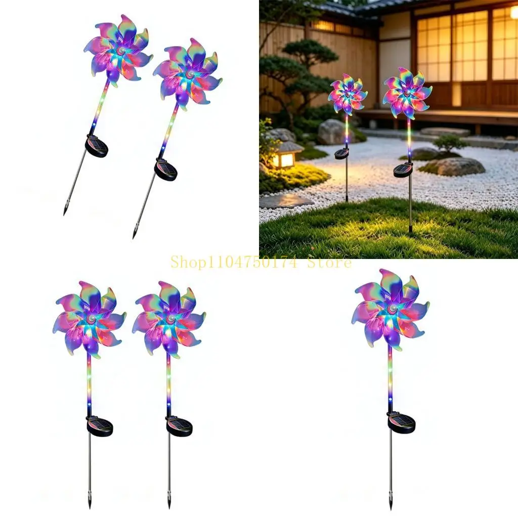 Metal Solar fan Ground Light Auto Activation Waterproof Exterior top sale