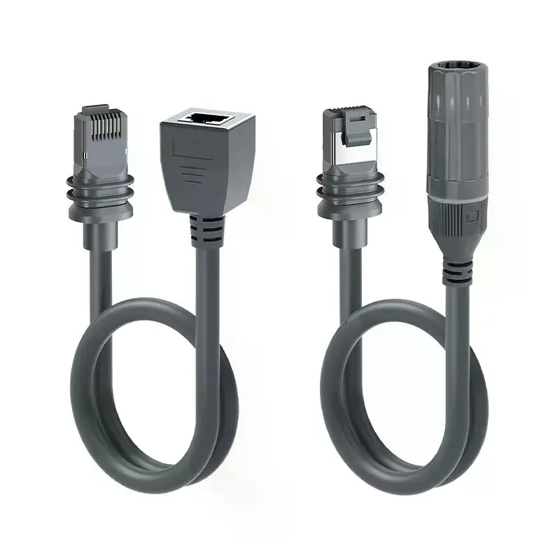 IP68 Waterproof SPX To RJ45 Cable 1200Mbps Sealing Rubber Ring RJ45 Extension Adapter Cable PVC 26AWG For Starlinks Gen3/Mini