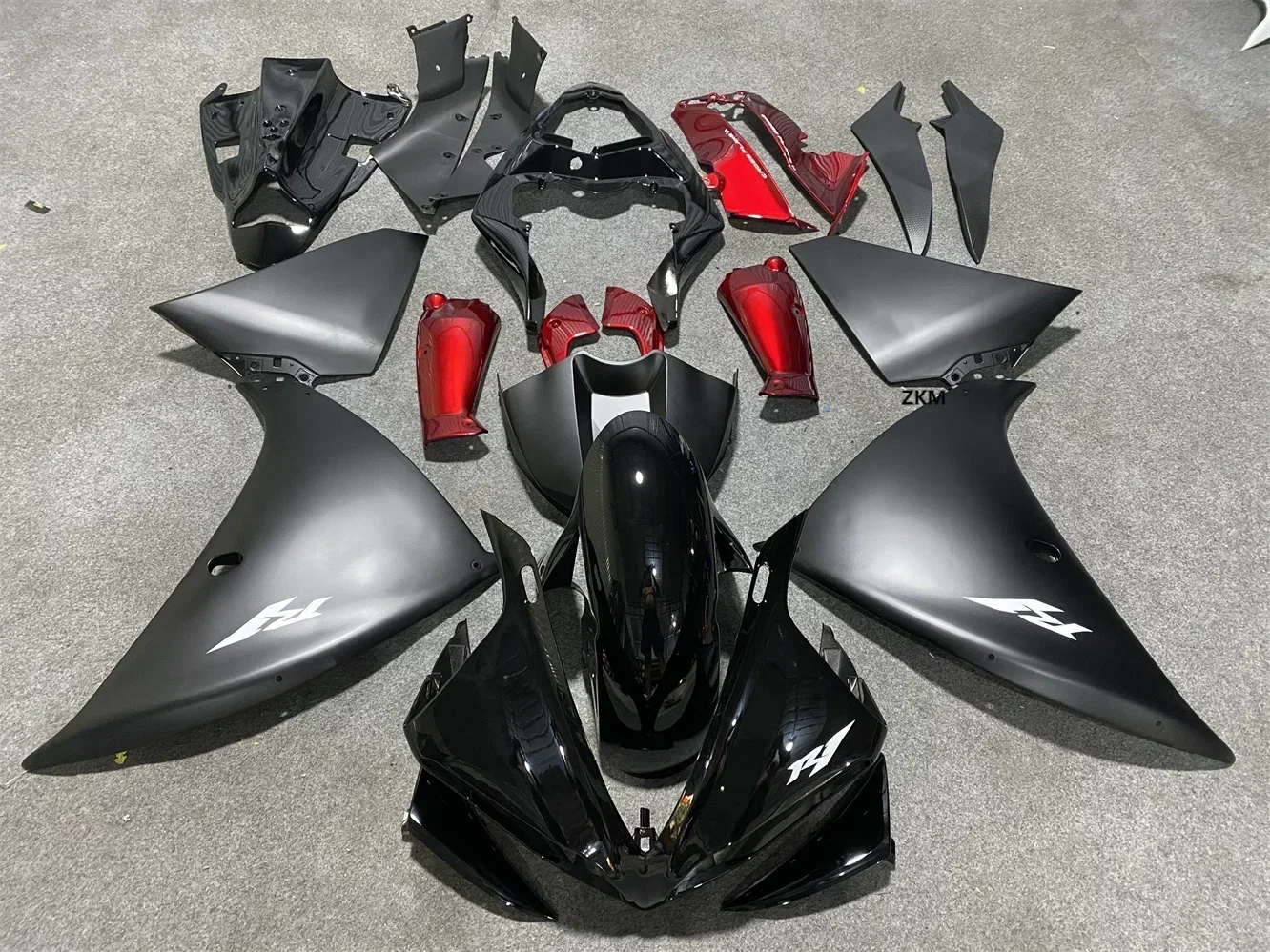 

New ABS Motorcycle Bike Whole Fairings Kit Fit for YAMAHA YZF - R1 2009 2010 2011 2012 2013 2014 Bodywork set Custom Black Red