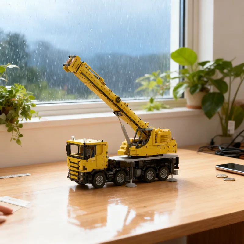 

4041pcs MOC LIEBHERR LTF 4 1 Truck Mounted Crane Technical Model Building Blocks Construction Toys Christmas Gifts Brick Kids