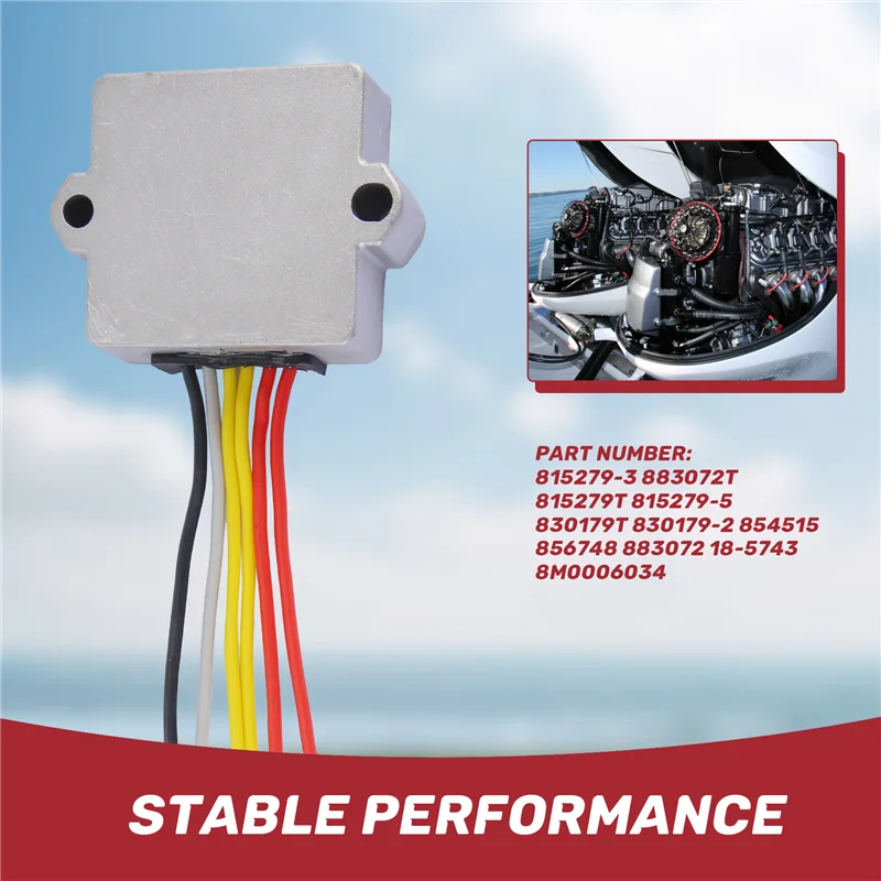 A45F-Voltage Regulator Rectifier 30-125Hp For Mercury Mariner Outboards 8M0084173