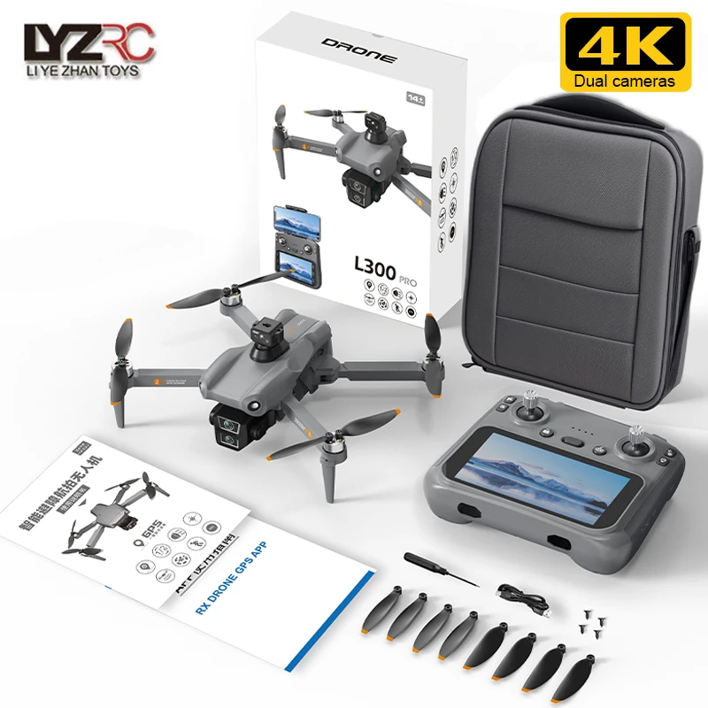 L300 Ultra Drone Professional 4K كاميرا عالية الدقة واسعة الزاوية 5G GPS Wifi FPV 3-Axis EIS RC Dron 360 ° ألعاب كوادكوبتر لتجنب العوائق #1