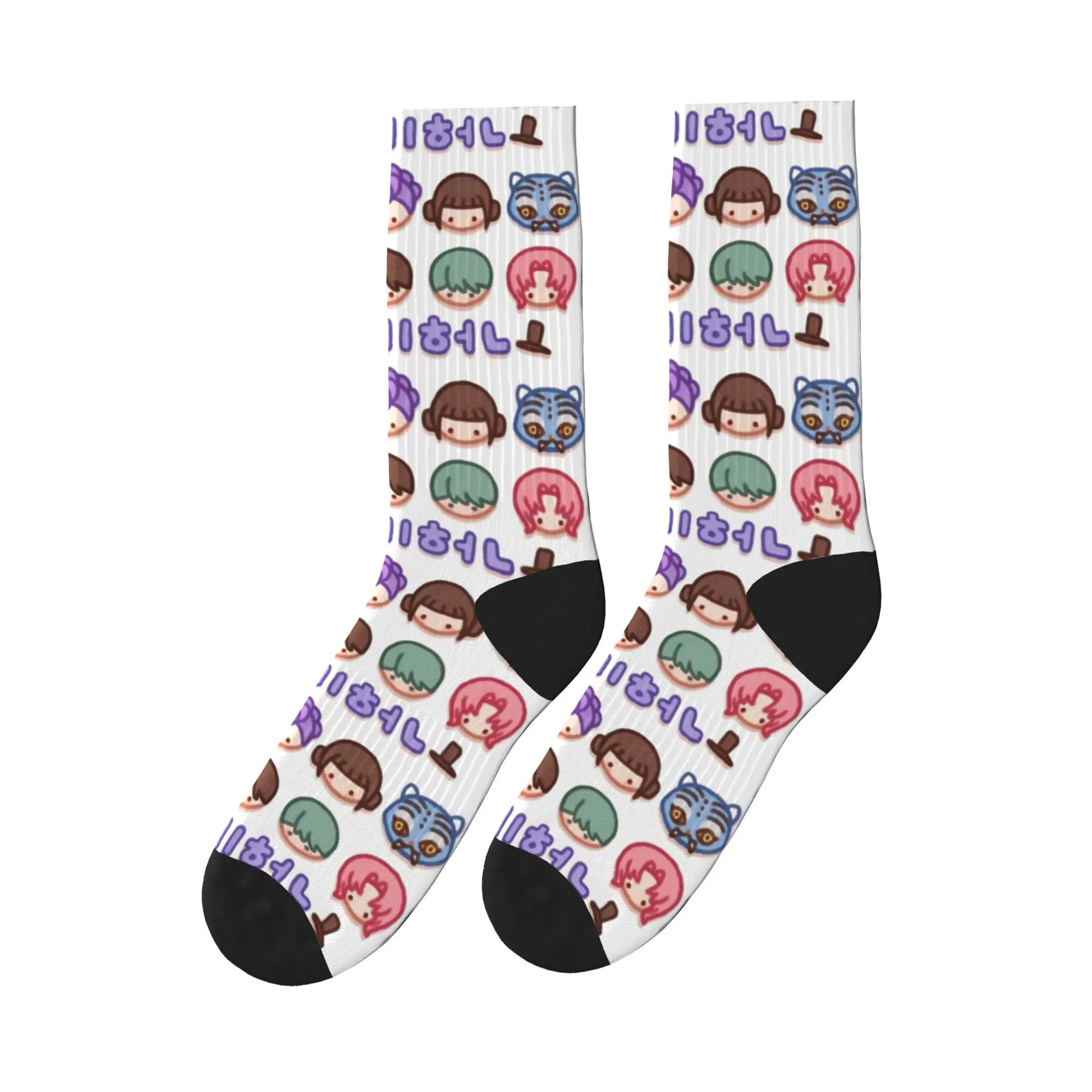 

Cute Kpop Demon Hunters Idols Saja Boys Socks Autumn Stockings Leisure Men Warm Soft Socks Skateboard Anti Bacterial Socks