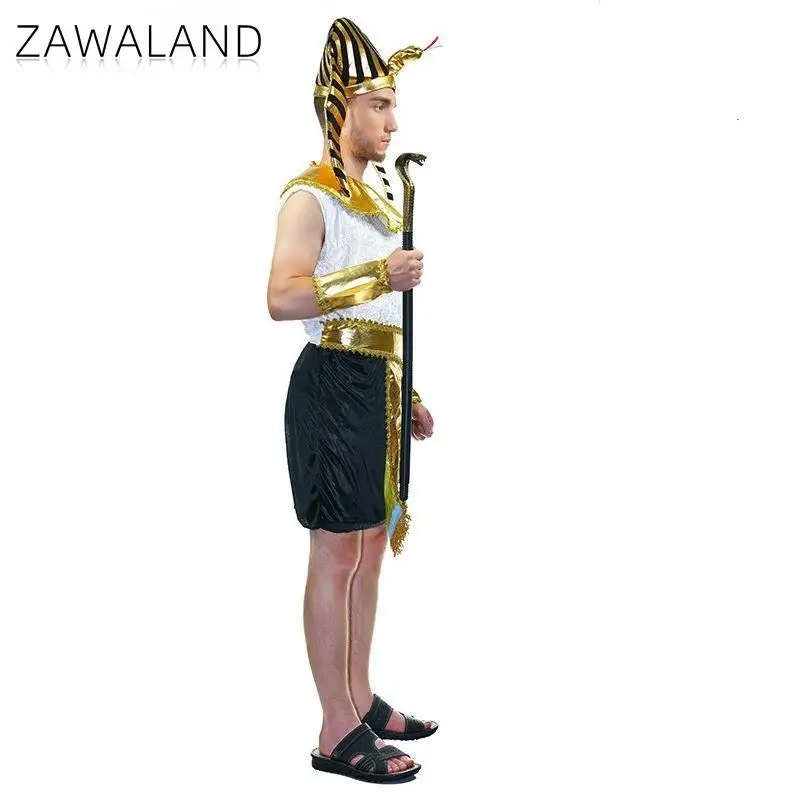 Zawaland-Cosplay Faraônico Egípcio para Homens, Festa, Fato, Carnaval, Roupas de Palco, Roupas