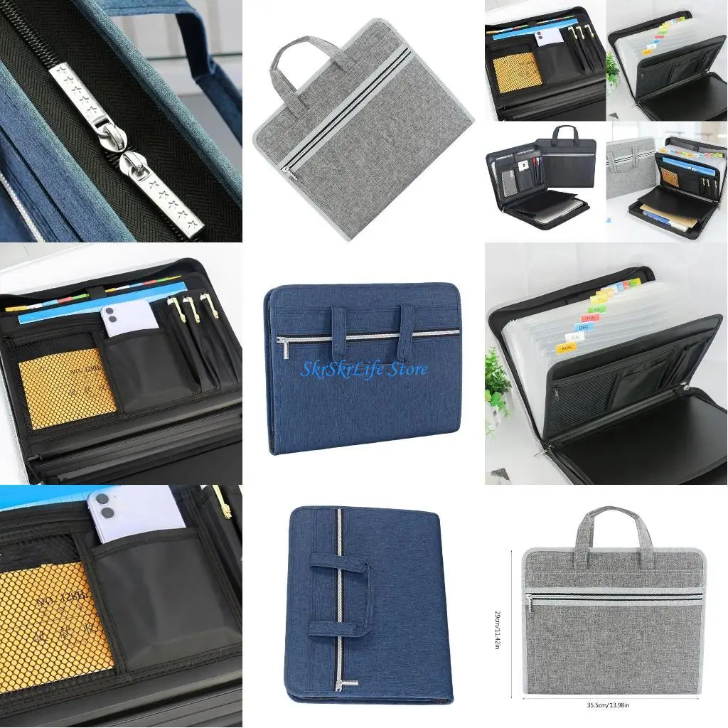 

E65E Document Organiser Case Business File Case, Hold 400 Sheet Letter Size Paper
