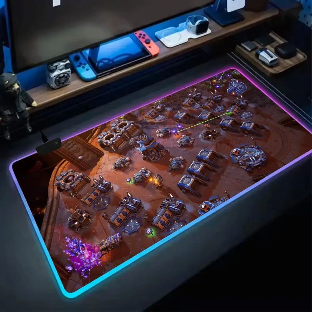 ZeroSpace Mouse Pad RGB Extra Large Mouse Pad for Gaming, Smooth Surface, Non-Slip, Customizable Lights