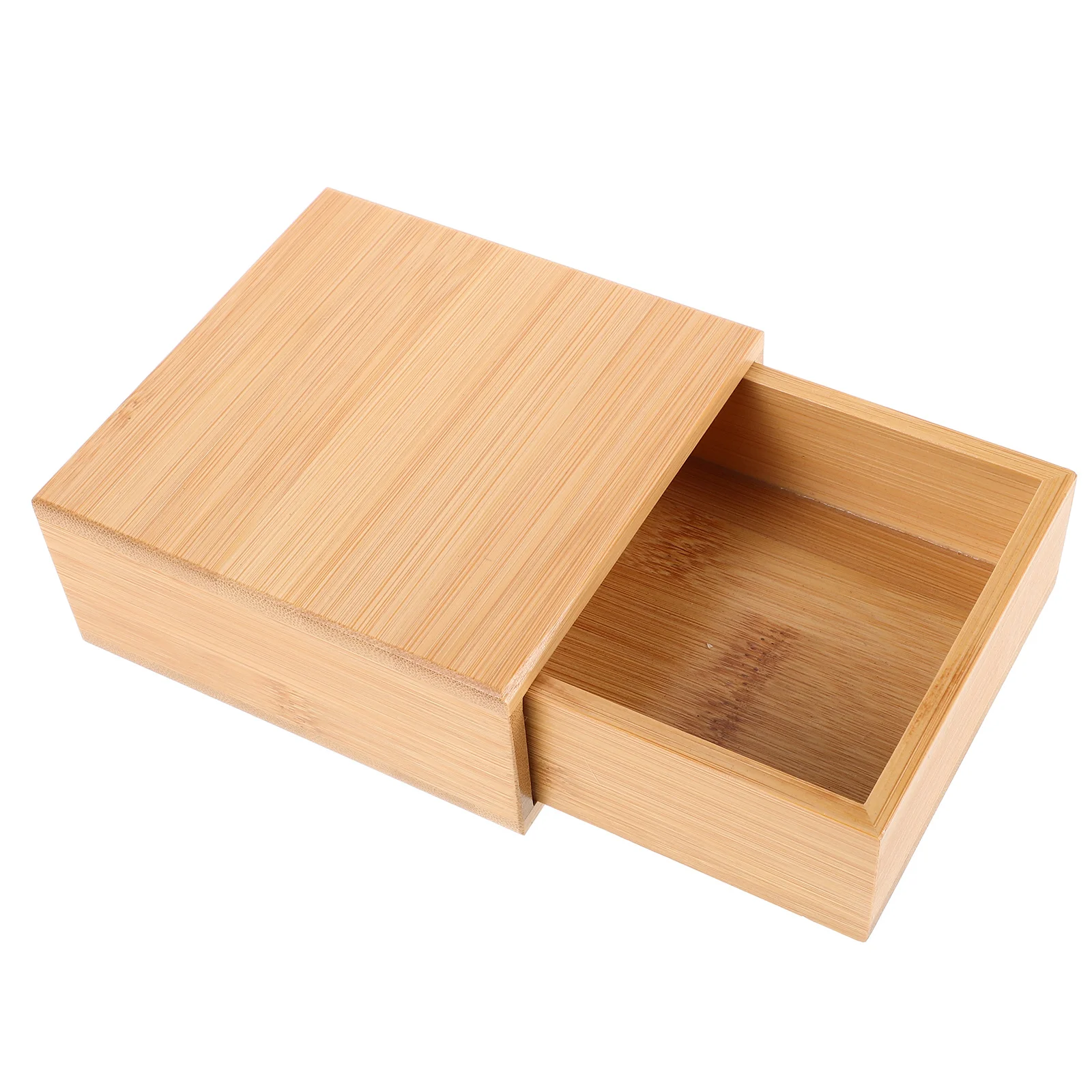 

Bamboo Wooden Jewelry Keepsake Box Decorative Trinket Organizer Storage for Bedroom Living Room Office Vintage Style Home