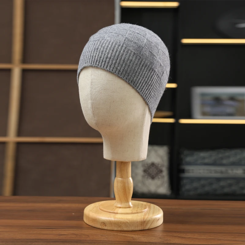 

ZOCEPT Winter Warm Knitted Beanies Hats Women's 100% Merino Wool Fashion Elastic Therml Windproof Caps Apparel Accessories