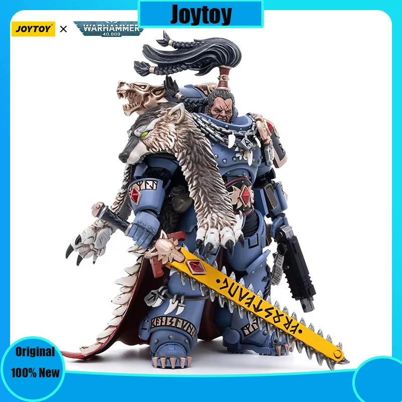 

JOYTOY Warhammer 40K 1/18 Figures Space Wolves Ragnar Blackmane Anime Action Figure Model Collection Gift