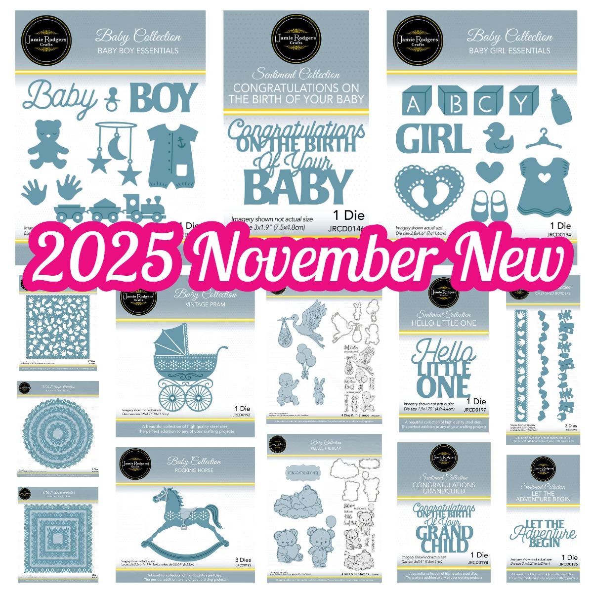 

2025 New Baby Congratulations Grandchild Creative Expressions Die Daisy Lace Circles Dies Stamp Set DIY Scrapbooking Card Craft
