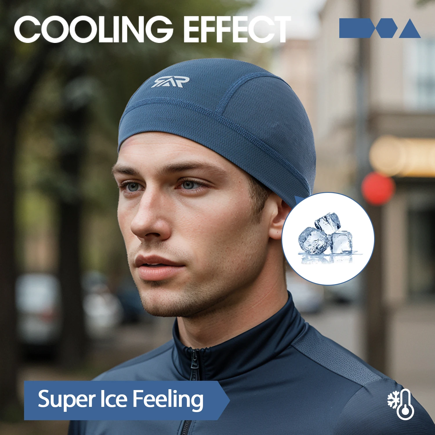 3/5Pcs Ice Silk Cycling Skull Cap-Motorcycle Breathable Sports Helmet Liner Sweat-Wicking cooling cap for Men Women Under Helmet