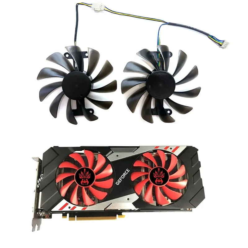 2 fans 95MM GAINWARD/Gengsheng GTX1070 1070ti 1080 Herd Edition graphics card replacement fan