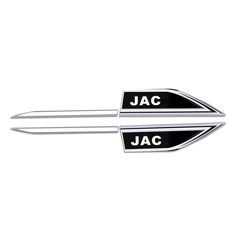 Auto Door Fender Side Blade Badge Car Body Anti Scratch Metal Sticker For JAC S2 J3 Board JS2 S3 J2 S5 T8 Refine J5 J6 J4 Vapour