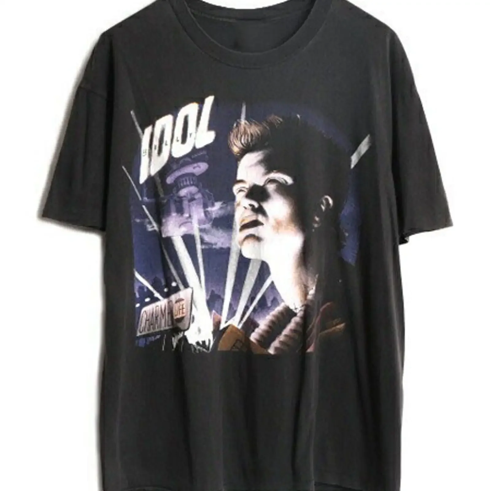 T shirt Billy Idol vintage anni 90 uomo tutte le taglie S 345XL regalo amici HRO60 vintage Washed graphic designer clothes