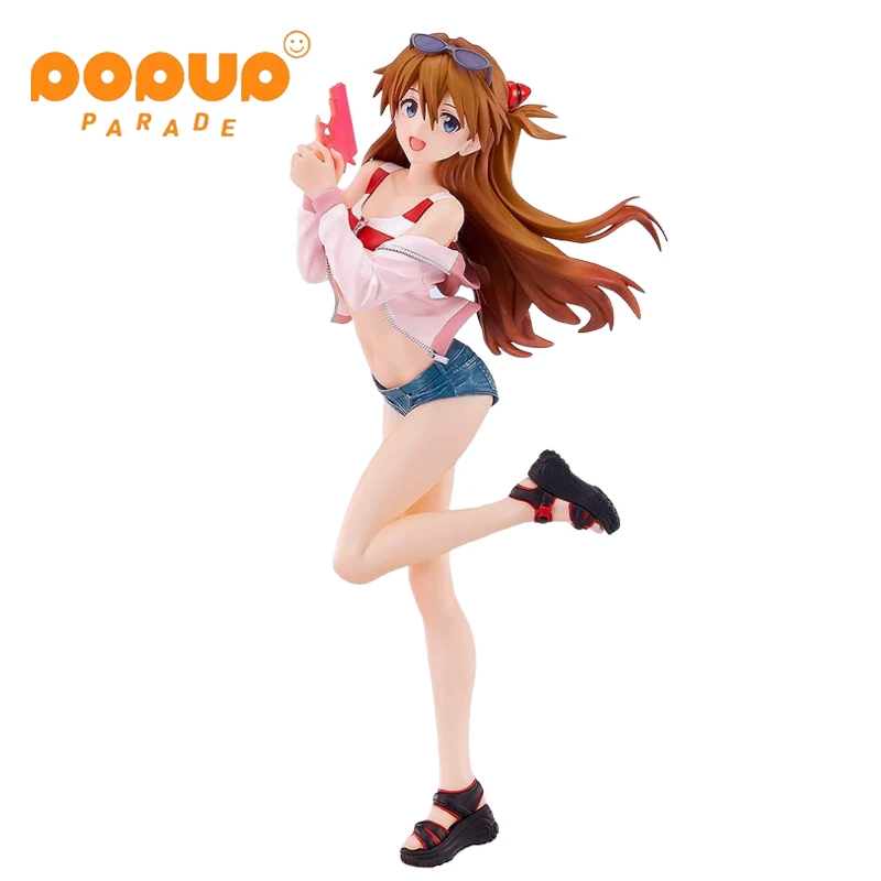 

Original GSC POP UP PARADE BEACH QUEENS Asuka Langley Soryu Anime Action Figure Collection Model Doll Toys For Birthday Gift