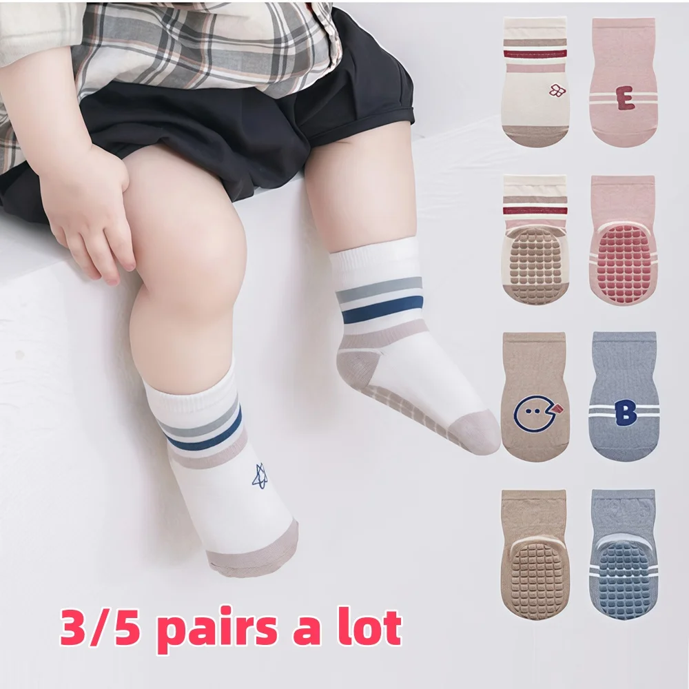 

3/5 Pairs a Lot Infant Sweet Anti-slip Baby Socks