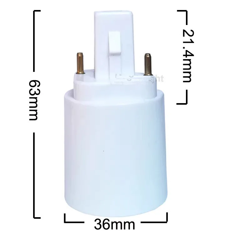 5PCS G24 Lamp Holder Converter E27 G24 Base Converter to E27 Base Lamp Holder 2-pin 4-pin  Long  Pin Short Pin