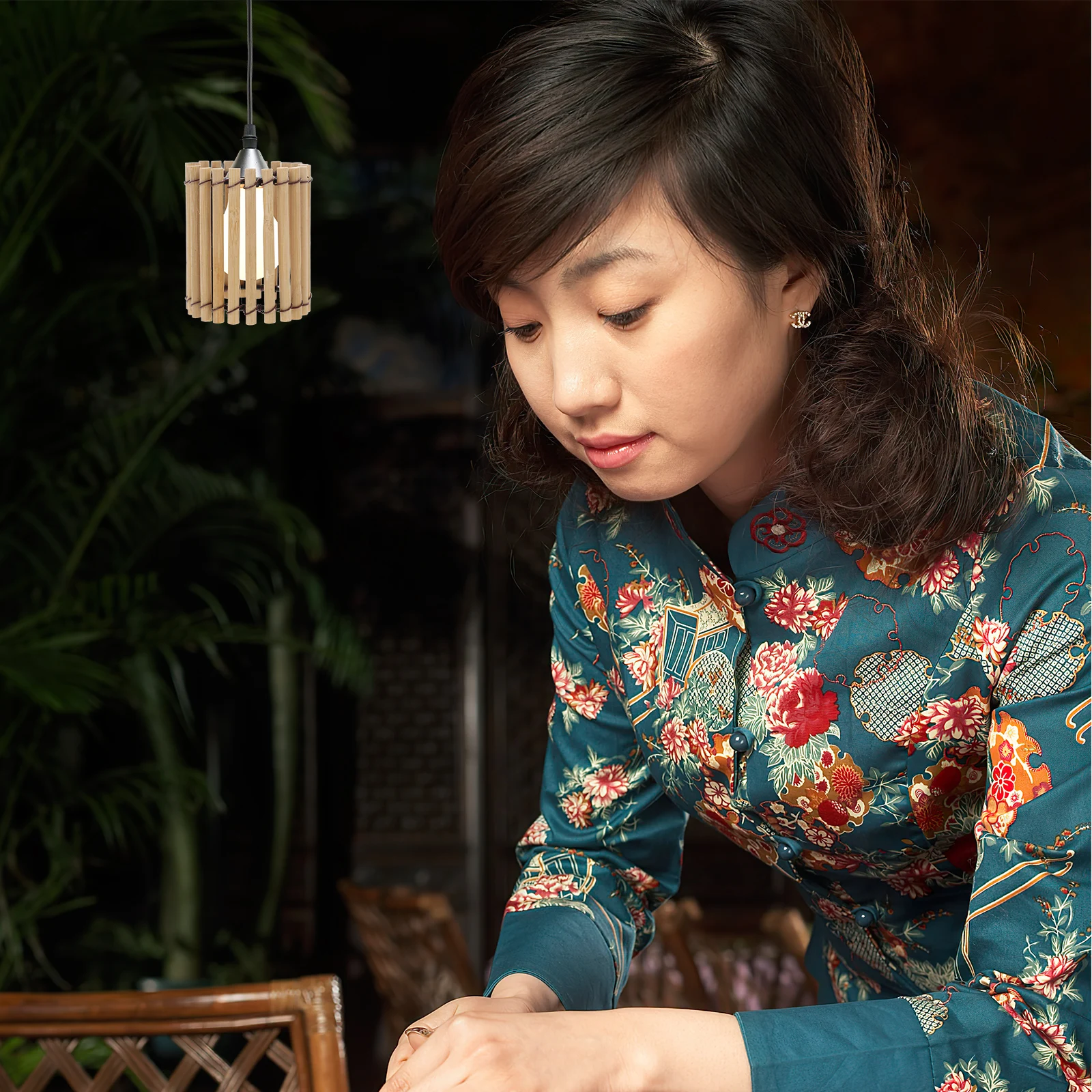 

Small Handwoven Bamboo Lampshade Woven Ceiling Light Cover for Tea Room Decor Replacement Lamp Shade Small Lamp Covers