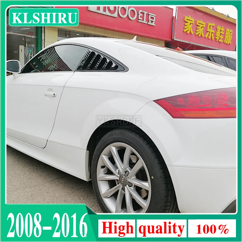 KLSHIRU TT Rear Window Fender Gloss Black Side Vent Shield For Audi TT 2008~2016