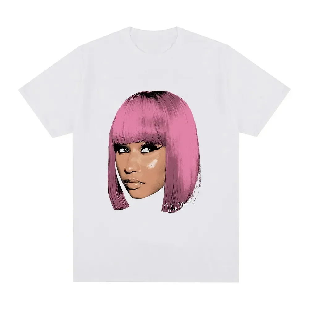 Rapper Nicki Minaj Graphic Print T Shirt Men Women Vintage Hip Hop Short Sleeve T Shirts  Cotton Casual Oversized T-shirts