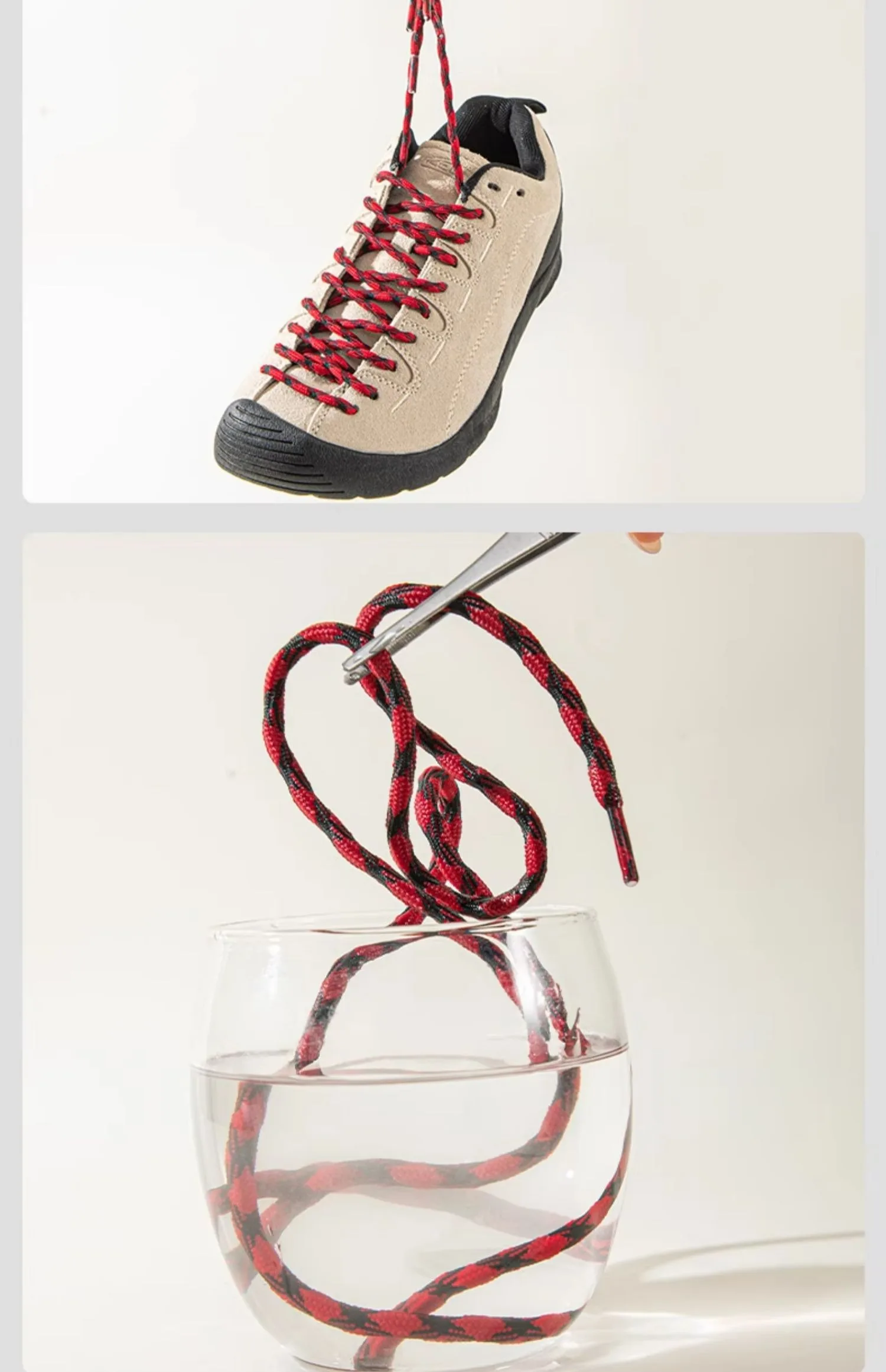 Sphärisches Anti-Rutsch-Design, Outdoor-Schnürsenkel, runde Schnürsenkel, Körbe, Stiefel, Schnürsenkel für Schuhe, 100/120/140/160 cm, Schuhzubehör – Detail 13