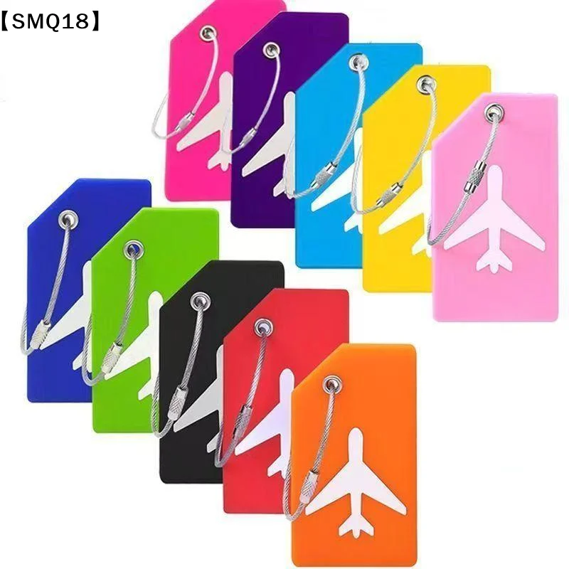 1Pc Soft Silicone Luggage Tag 7 Optional Colors Boarding Pass Baggage Name Label For Women Men Travel Use【SMQ】