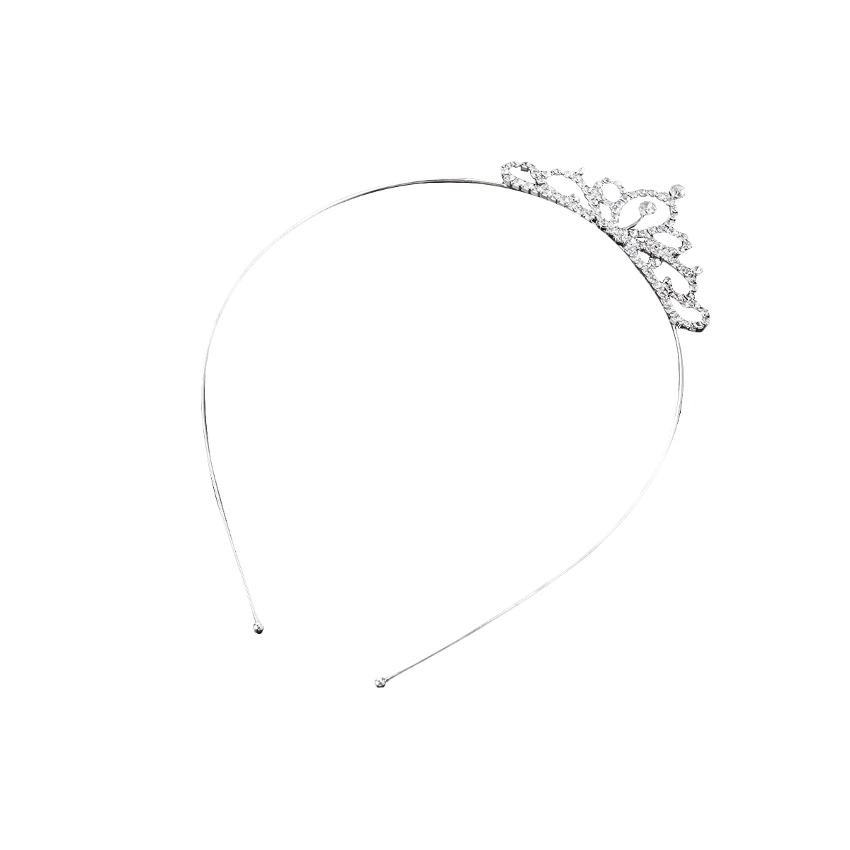 

Rhinestone Crown Hair Hoop Kids Girl Clasp Sparkling Jewelries Decoration Party Birthday Cosplay Daily Wear Tiara
