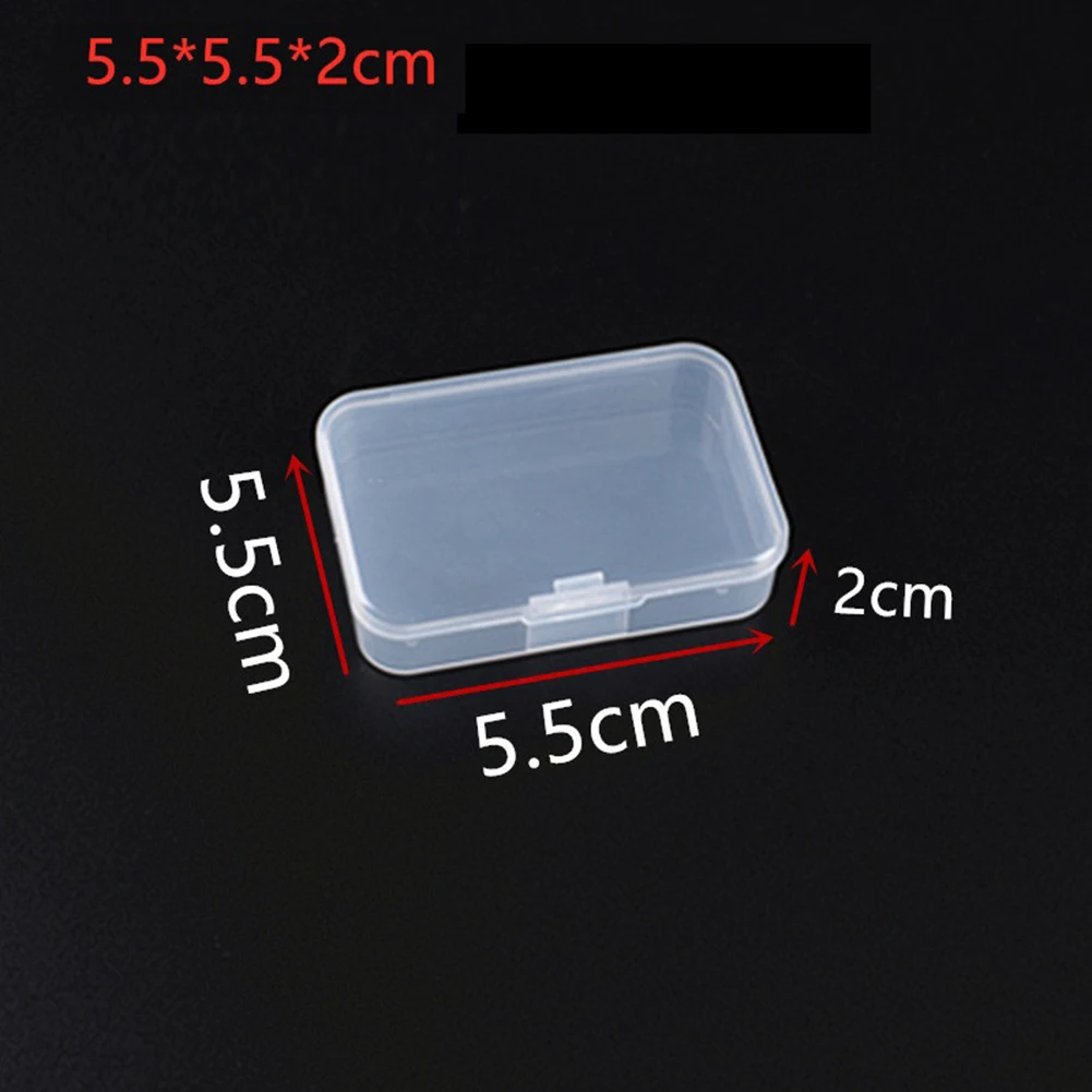 Plastic Box Organizer Rectangular Box Screw Holder Storage Box Transparent Strong Jewelry Component Storage Case Container