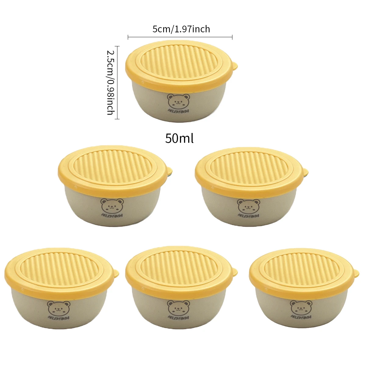 2/6 Stuks Mini Salade Saus Container Outdoor Draagbare Plastic Saus Cup Met Deksel Herbruikbare Lekvrije Moer Snack Voedsel opbergdoos