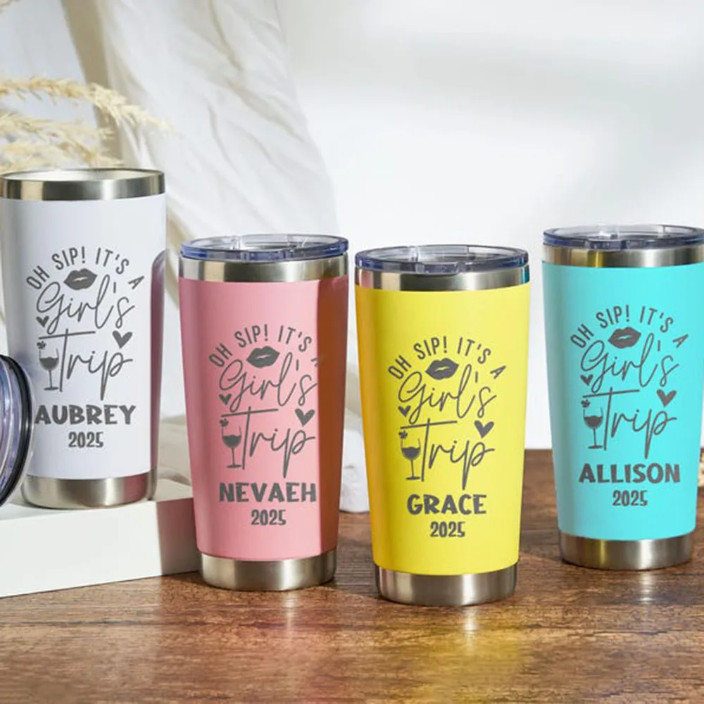 نمط نص مخصص 20 أوقية فراغ معزول بهلوان شخصية محفورة بالليزر الفولاذ المقاوم للصدأ السفر القدح كوب حراري