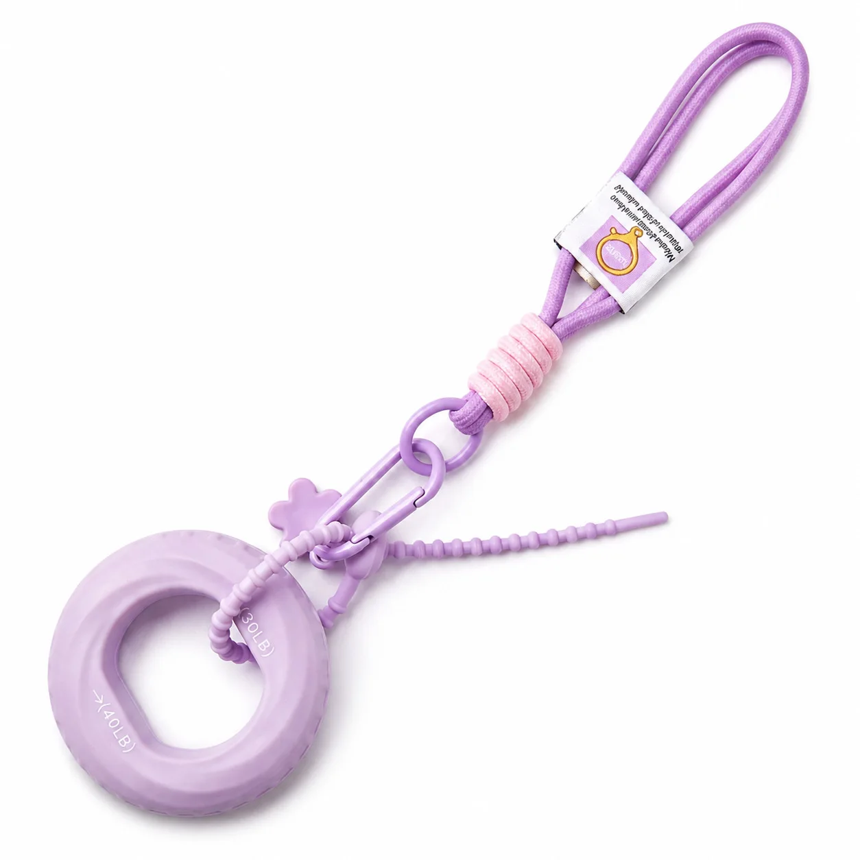 Silicone grip ring, grip training, decompression finger strength training, double strength bag pendant, keychain, lanyard