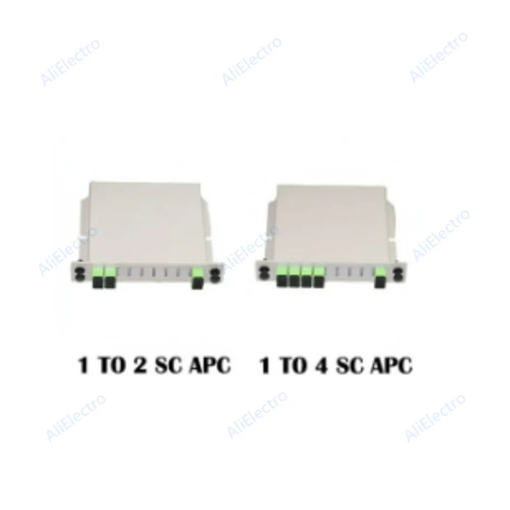 Inserted PLC Fiber Optic Splitter SC UPC/APC SM Single Mode 1X2 1X4 1X8 1X16 FTTH Networking Inserted PLC Fiber Optic Splitter