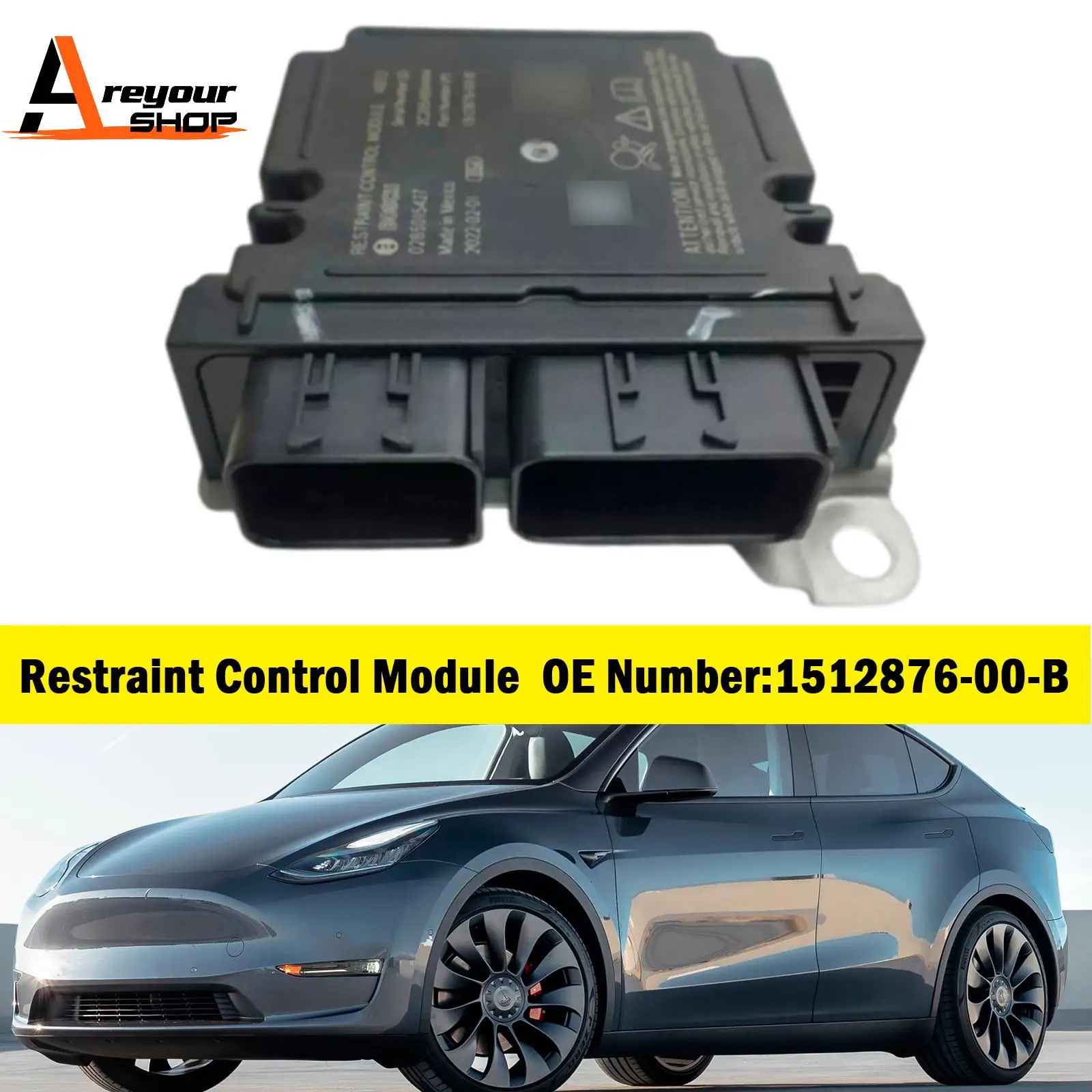 Restraint Control Module 1512876-00-B for Tesla Model Y 2017 2018 2019 2020 2021 2022