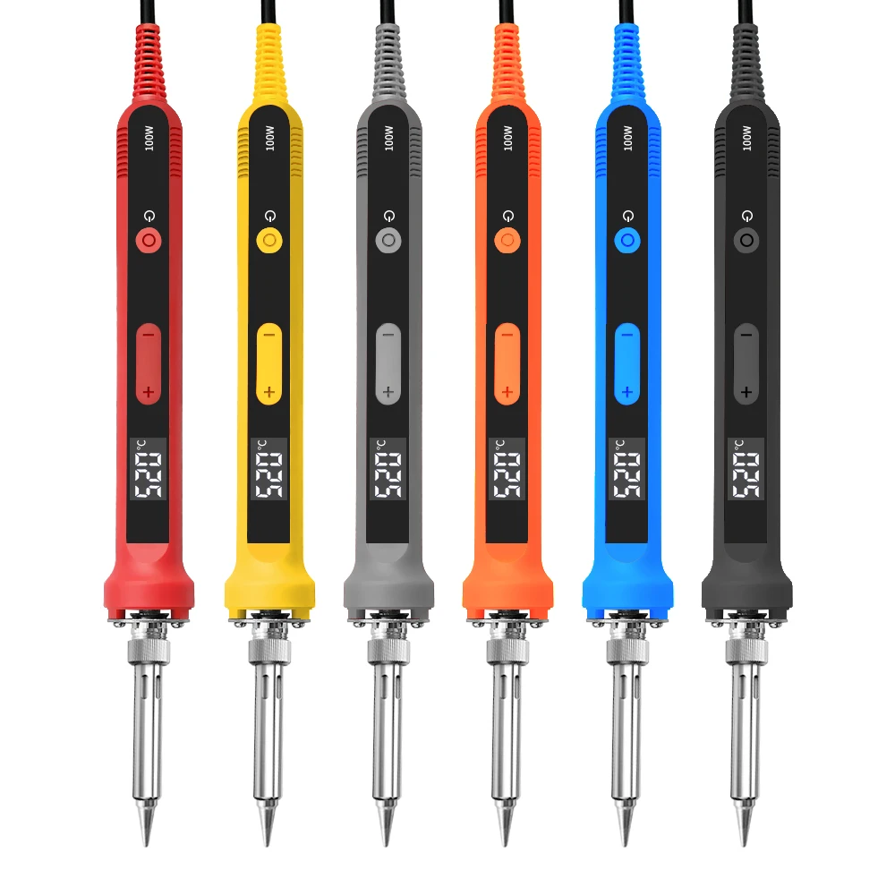 100W 120W digital soldering iron Repair Soldering Tool Set Electric Soldering Iron Dual Calibration Temperature 200-600C 907S