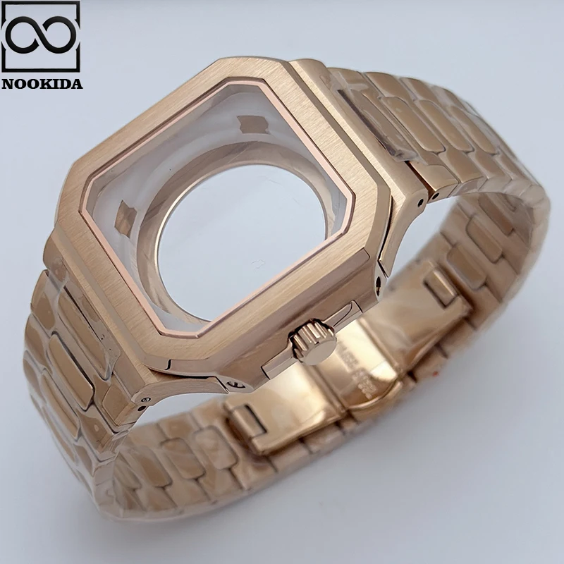 NOOKIDA 42 мм квадратный корпус из нержавеющей стали 316L с сапфировым стеклом для циферблата 29,5 мм для NH35/NH36/4R аксессуары, механизмы