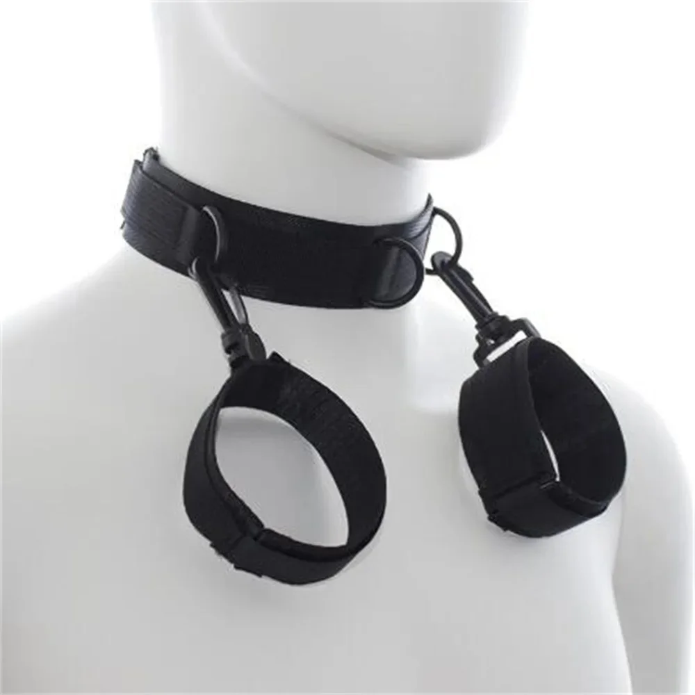 Handcuff Sex Toy Set Collar Hand Restraint BDSM Slave Sextoy Adjustable Fastener Handcuffs Adult Games Erotic Sex Toys For Woman - view 2