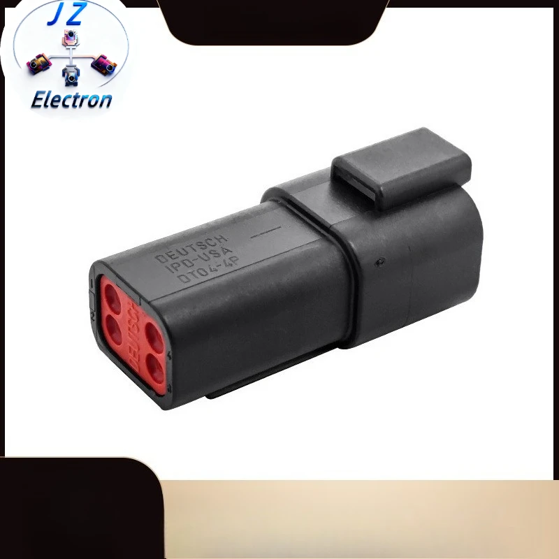 5PCS/SET DT04-4P-E004 Automobile Wiring Harness 4-hole black plug socket