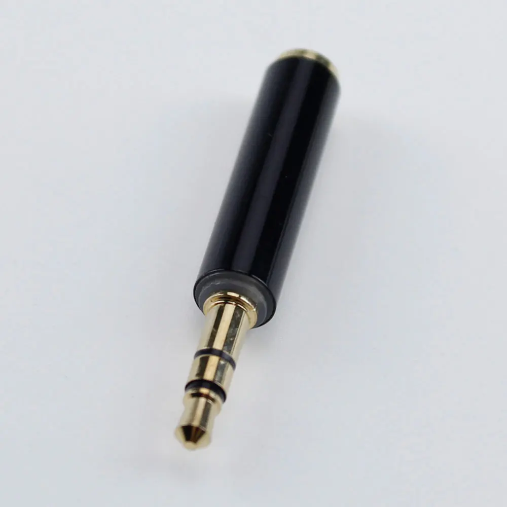 Pure Copper Gold Plated 3.5mm TRRS Audio Stereo TRS Male To Female Adapter Connectors