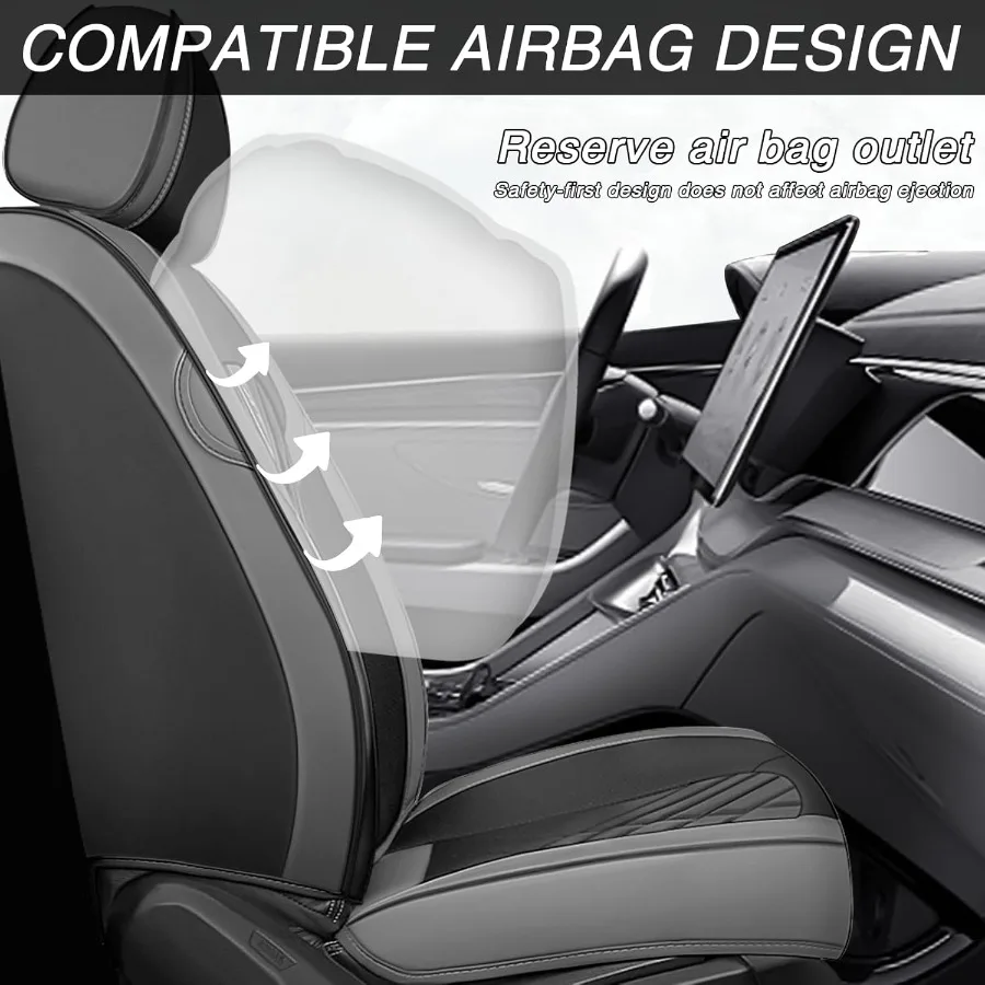 أغطية مقاعد السيارة لسوبارو Crosstrek 20162026 قسط جلد نابا مقاوم للماء المضادة للانزلاق تغطية كاملة مخصصة صالح سوبارو كرو