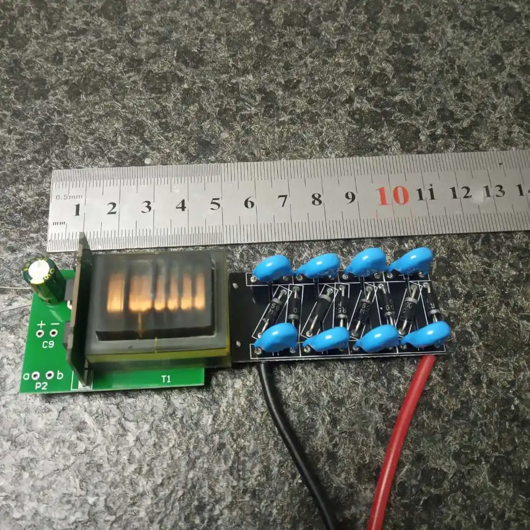High Voltage Inverter DC 5v-12v Boost 1kv-20kv Adjustable Pulse Arc Long-term Electrostatic Generator