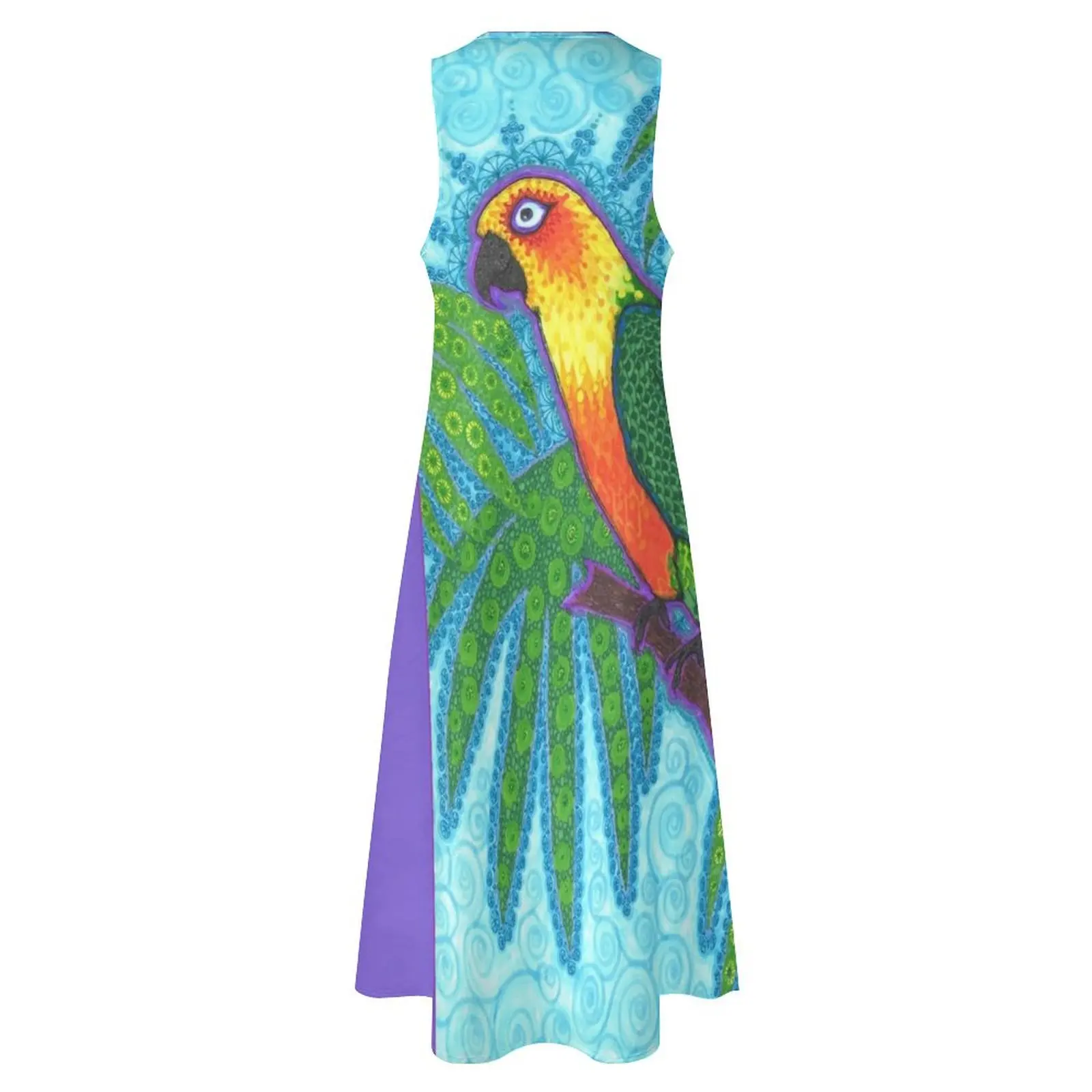 Ronnell's Parrot Long Dress ชุดเดรสปาร์ตี้หรูหราสําหรับผู้หญิง 2025 ชุดเดรสสีม่วง