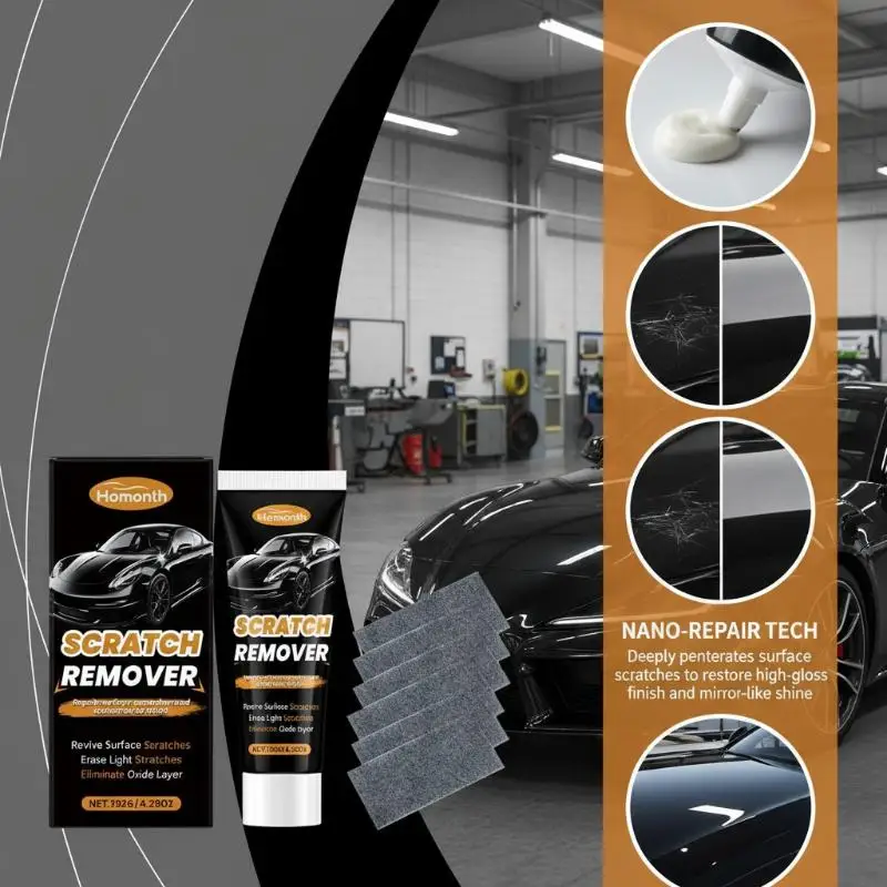 Car  Remover Wax Quick Repair Paste Restore Paint Surface Minor  Removal Kit for Home Garage Use