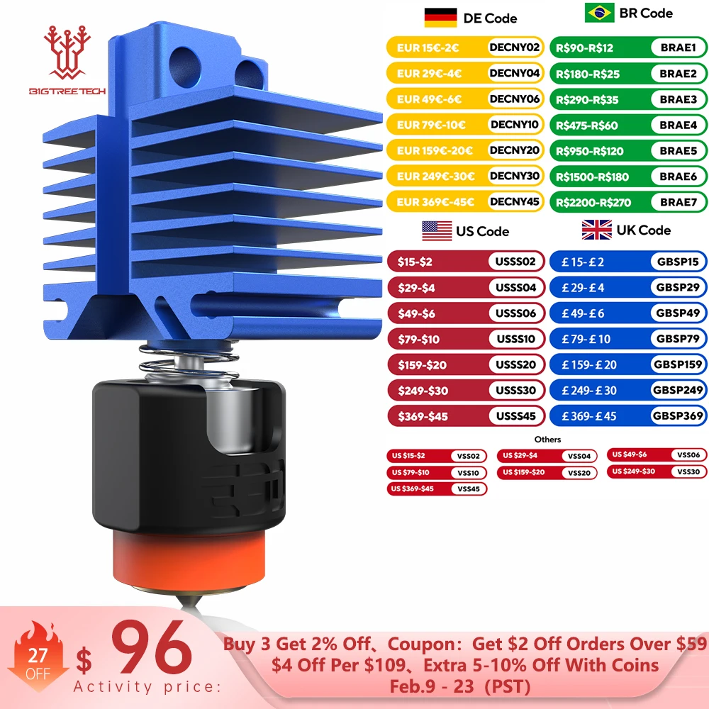 �y�Z�[�����zBIGTREETECH �p���_ Revo Hotend �v���O�A���h�v�����g���������� E3D �I�����C�� Bontech �t�� Bambu Lab P1P P1S BambuLab X1C X1E