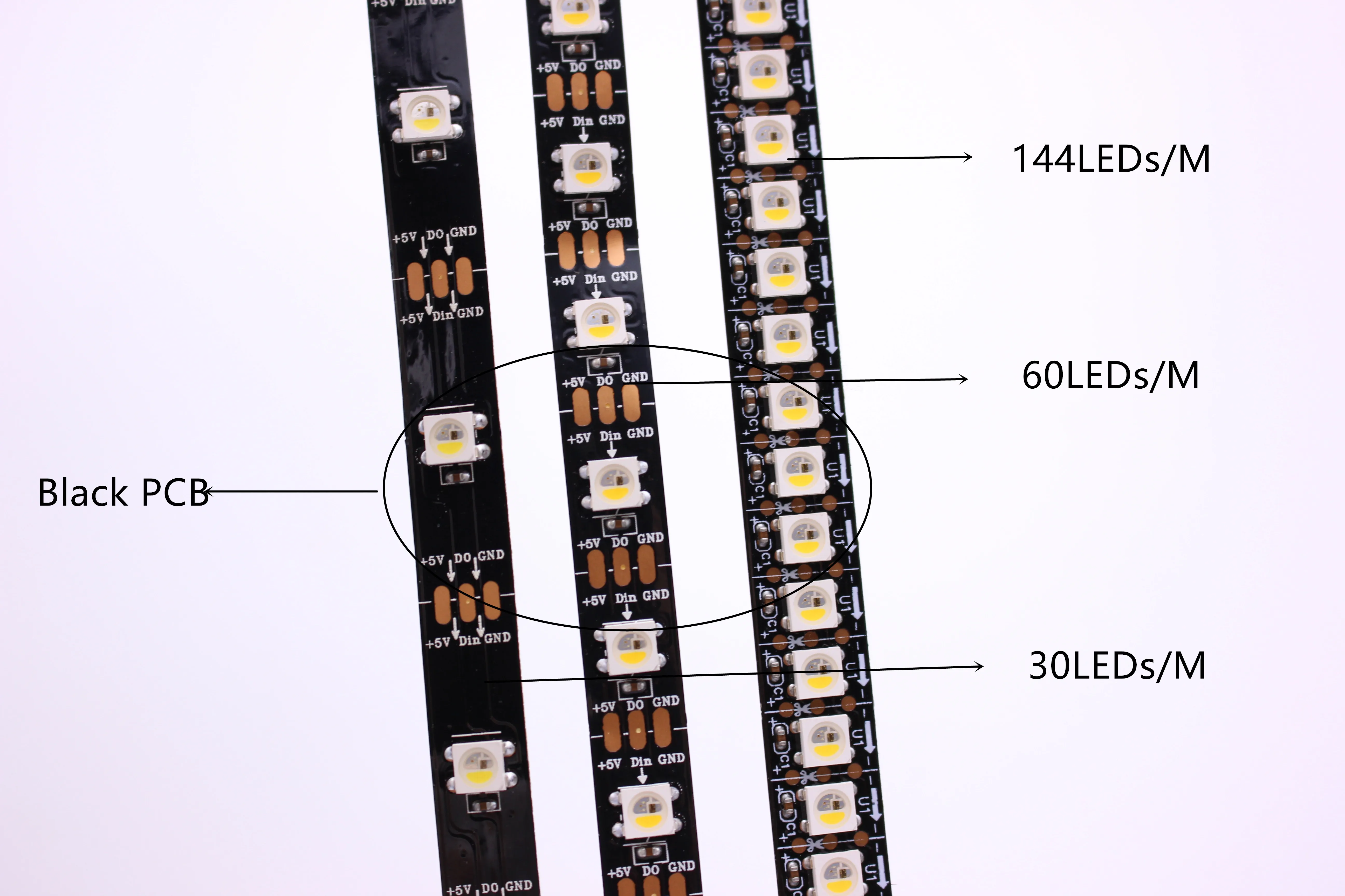 1m/4m/5m SK6812 (similar ws2812b ) RGBW 4 in 1 30/60/144 leds/pixles/m;individual addressable led strip IP30/IP65/IP67 DC5V