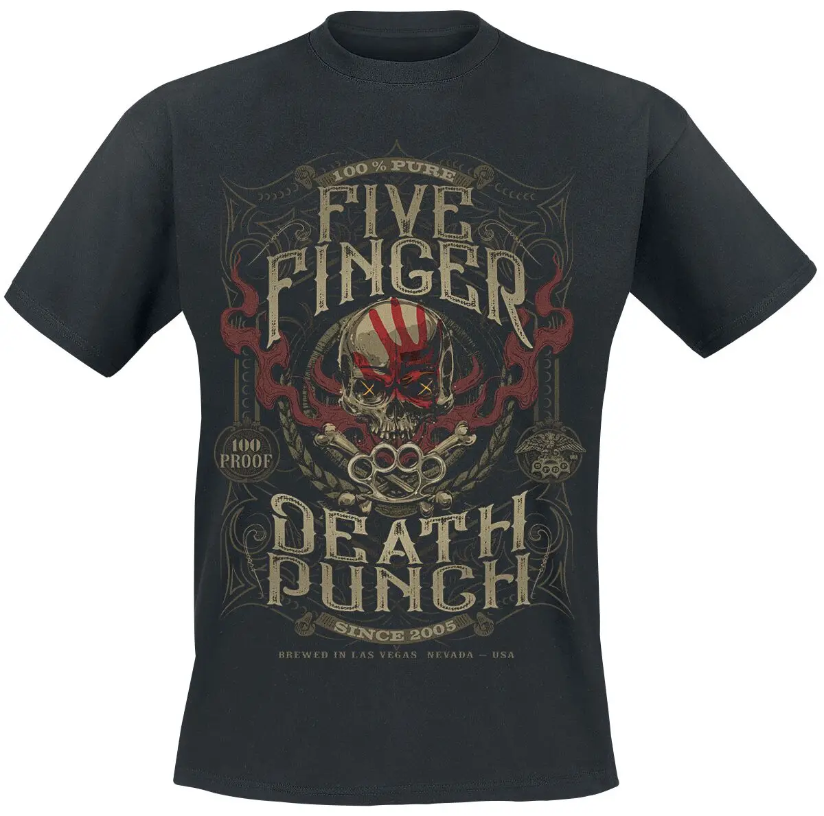 New Five Finger Death Punch Graphic Cotton Band T-shirt Unisex Summer Short Sleeve Fashion Brand Tee Luxury Casual Vintage