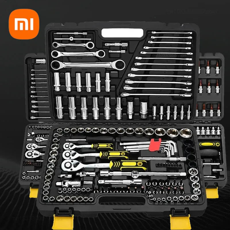 xiaomi multifunctional socket ratchet ferramentas de reparo do carro chave grupo cabeca ratchet pawl socket chave de fenda hardware home kit 01